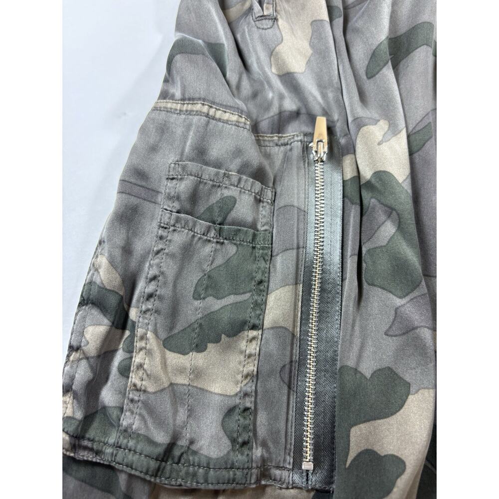 ATM Cargo Joggers Green Camo Small Silk Drawstring Waist Pockets - Picture 8 of 14